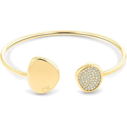 Calvin Klein pulsera mujer acero inoxidable con cierre seguro y detalles de cristal, ajuste perfecto para toda ocasión