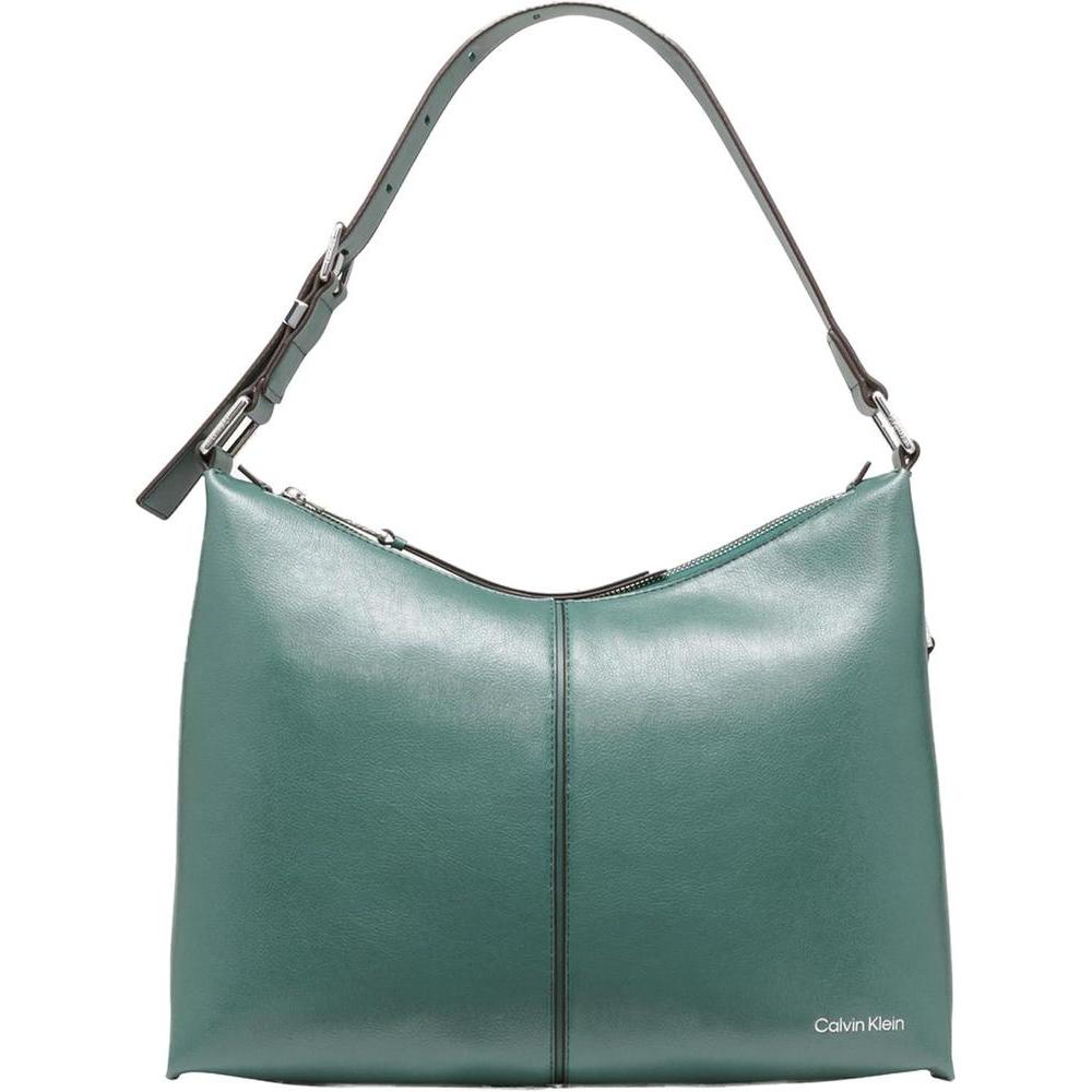 Bolso de hombro Hobo Calvin Klein Max Top Zip, cuero vegano de alta calidad y organización interior segura