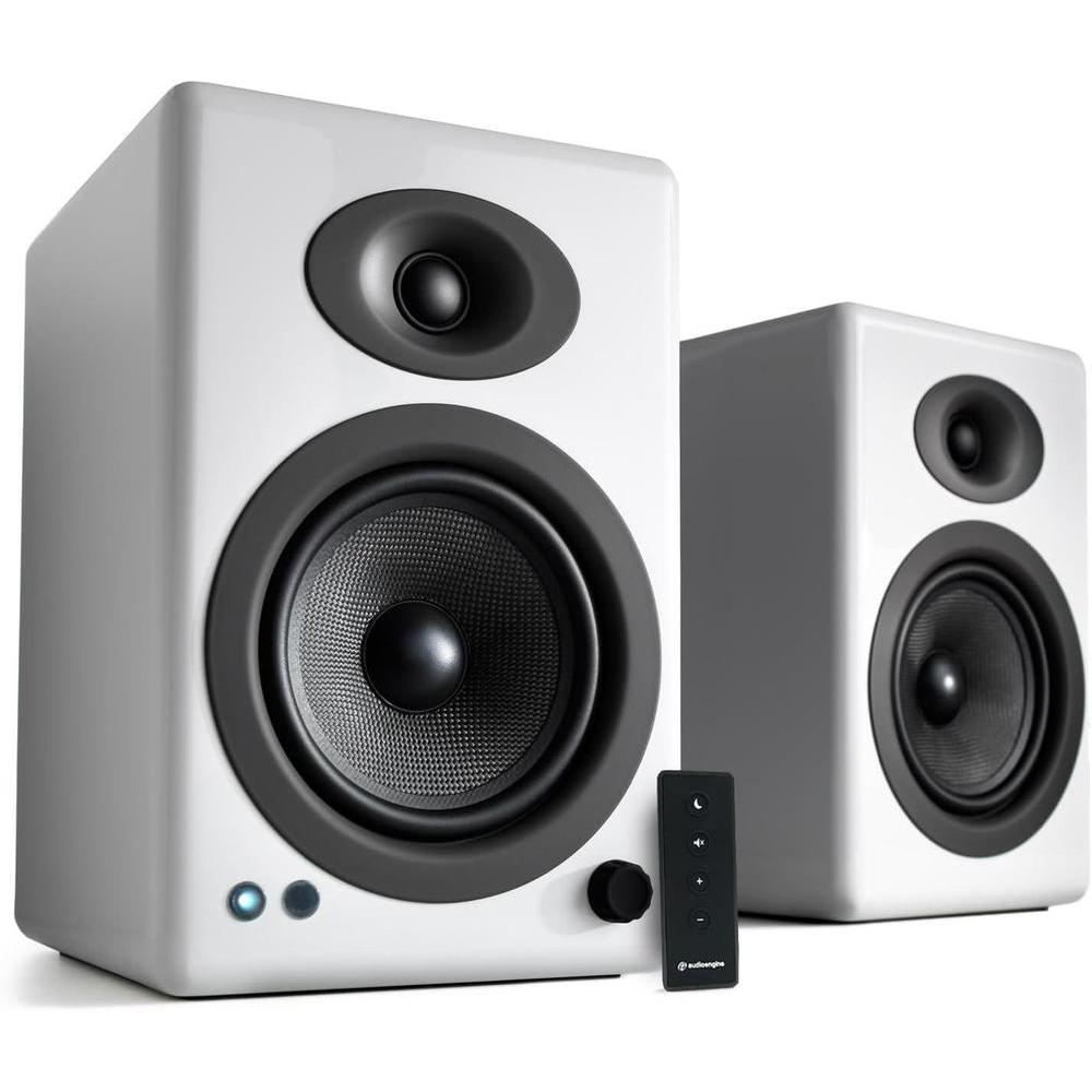 Bocinas de Estantería Amplificadas Audioengine A5+ para Música, Juegos, Turntables y Teatro en Casa