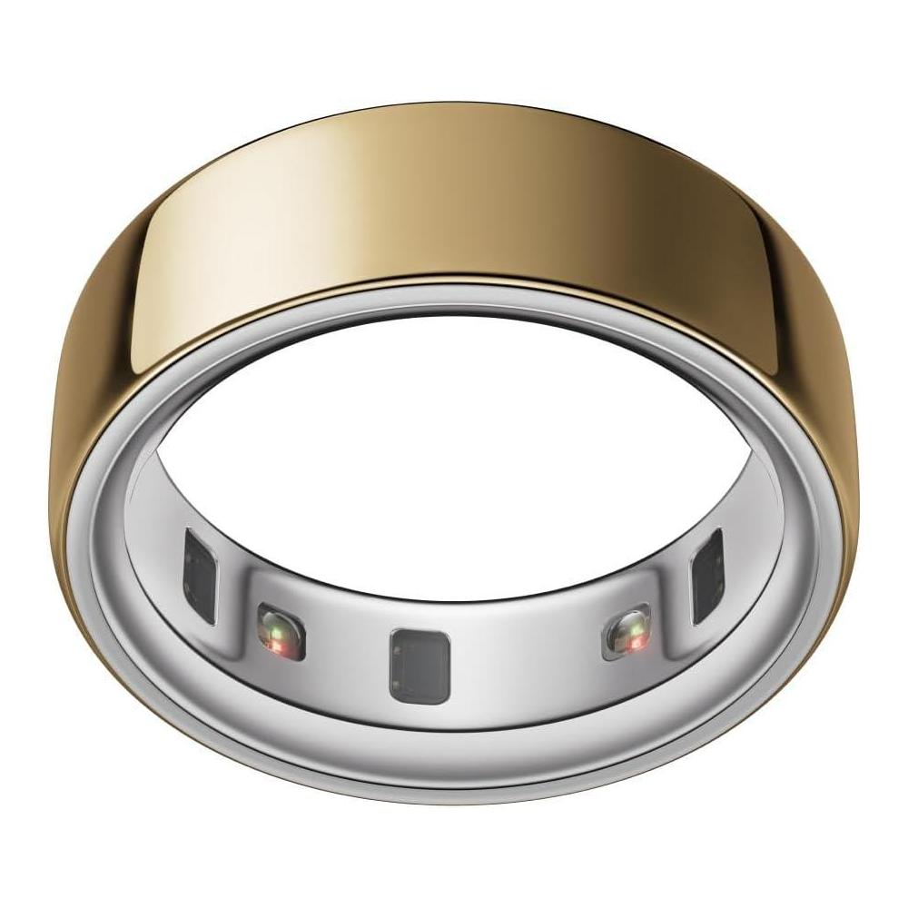 Anillo inteligente Oura 4 en dorado para rastreo de salud, sueño y actividad, compatible con iOS y Android
