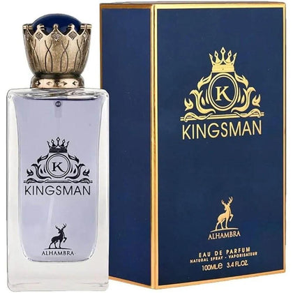 Maison Alhambra Kingsman para hombre Eau de Parfum Spray, fragancia picante floral amaderada con notas de cedro y lavanda