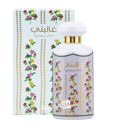 Ard Al Zaafaran Ghality Eau de Parfum Spray para mujer, fragancia floral ámbar con bergamota y naranja