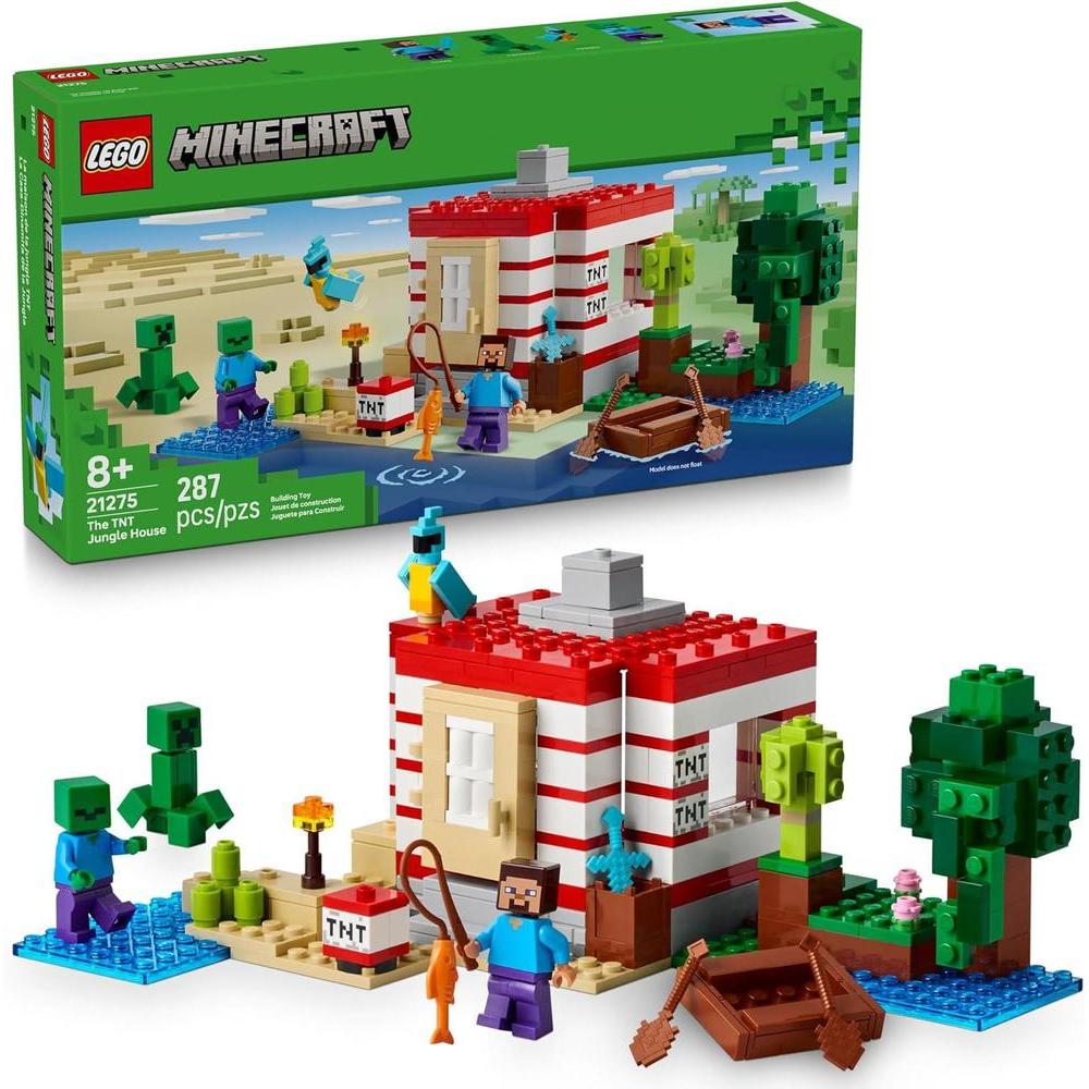 Juego de construcción LEGO Minecraft Casa del Árbol con TNT, para niños y niñas de 8 años en adelante, regalo ideal