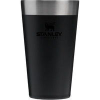 Stanley Adventure Vaso de Cerveza Apilable Acero Inoxidable, Libre de BPA, Aislado, Apto para Lavavajillas, Color Negro