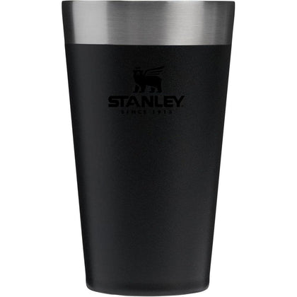 Stanley Adventure Vaso de Cerveza Apilable Acero Inoxidable, Libre de BPA, Aislado, Apto para Lavavajillas, Color Negro