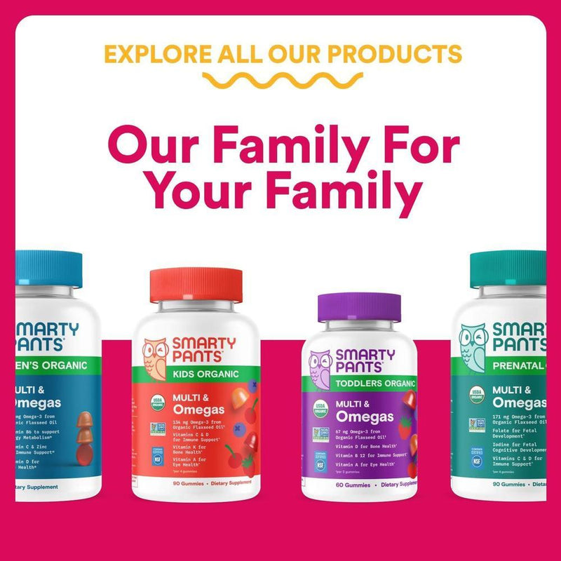 SmartyPants Gomitas Multivitamínicas para Mujer con Omega 3, Metilfolato, CoQ10, Vitaminas D3, C, B12, B6, A, K y Zinc, 90 Unidades