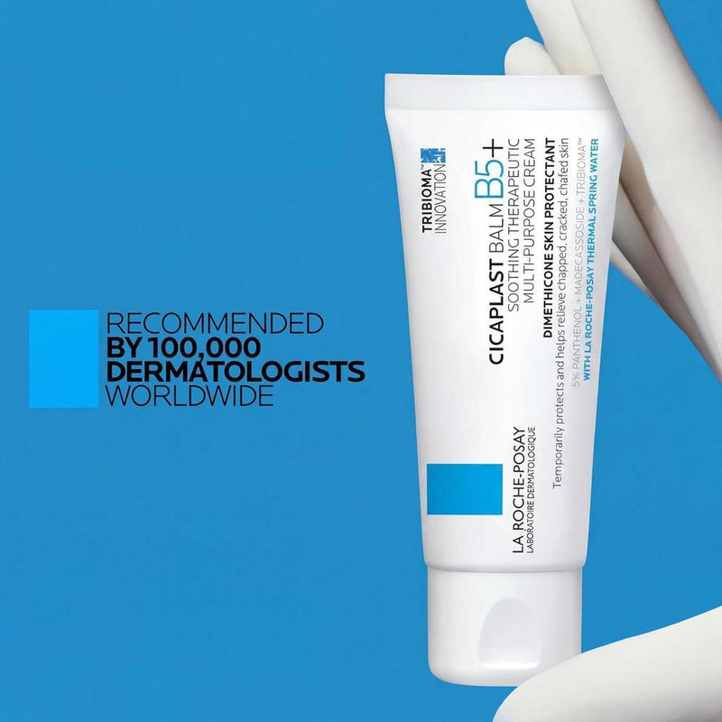 La Roche-Posay Bálsamo Cicaplast B5 Crema Multiusos para Piel Seca e Irritada, Apta para Bebés, Sin Fragancia