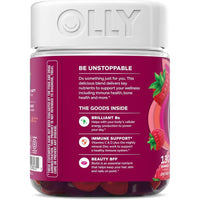 OLLY Multivitaminas para Mujeres, Gummy con Vitaminas A, D, C, E, Biotina, Ácido Fólico, Sabor Berries, 65 Días