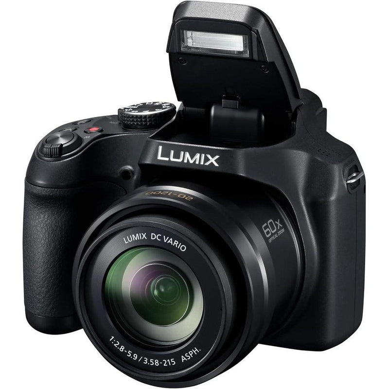 Panasonic LUMIX FZ80D Cámara compacta con zoom óptico 60x, video 4K y estabilizador de imagen óptica de potencia