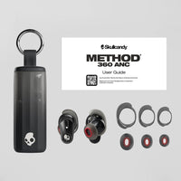 Skullcandy Method 360 ANC auriculares inalámbricos con cancelación de ruido, sonido de alta fidelidad Bose y larga duración de batería