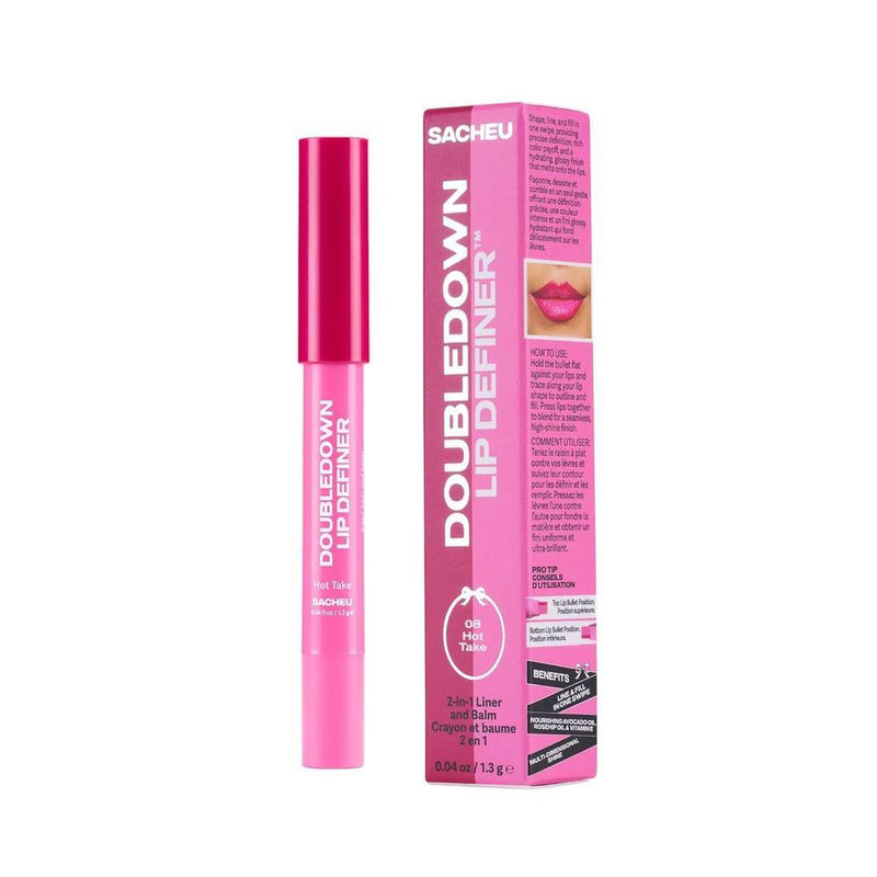 Lip Definer Sacheu 2 En 1: Delineador Y Bálsamo Tono Hot Take