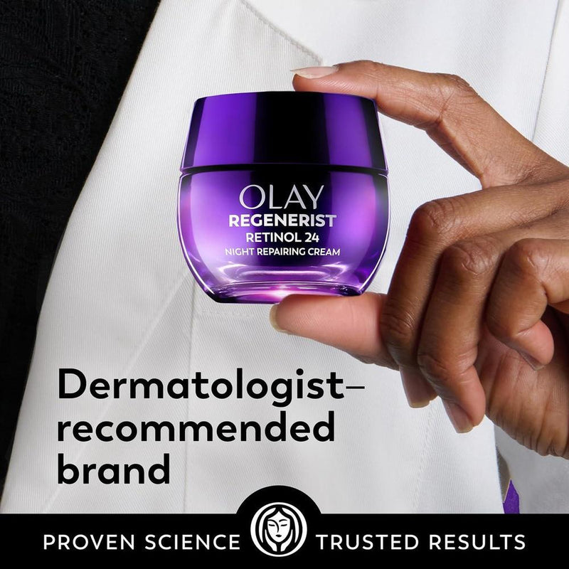 Olay Crema De Noche De Retinol Para Mujeres Hidratante Antiarrugas Sin Fragancia No Grasa 50.3ml