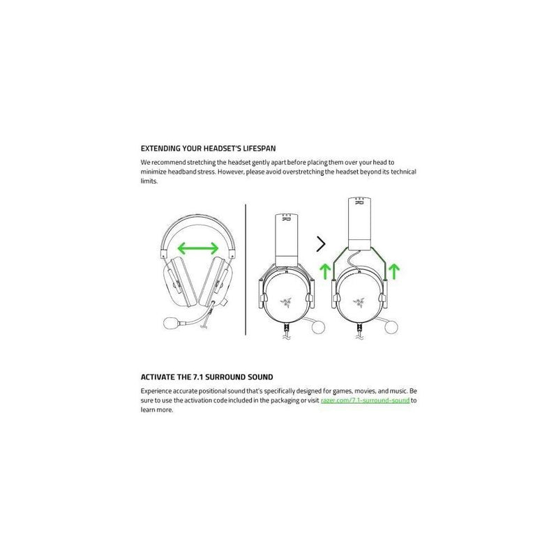 Razer BlackShark V2 X Auriculares para gamer con sonido envolvente 7.1 y almohadillas de espuma viscoelástica para PC, PS4, PS5 o Switch
