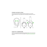 Razer BlackShark V2 X Auriculares para gamer con sonido envolvente 7.1 y almohadillas de espuma viscoelástica para PC, PS4, PS5 o Switch