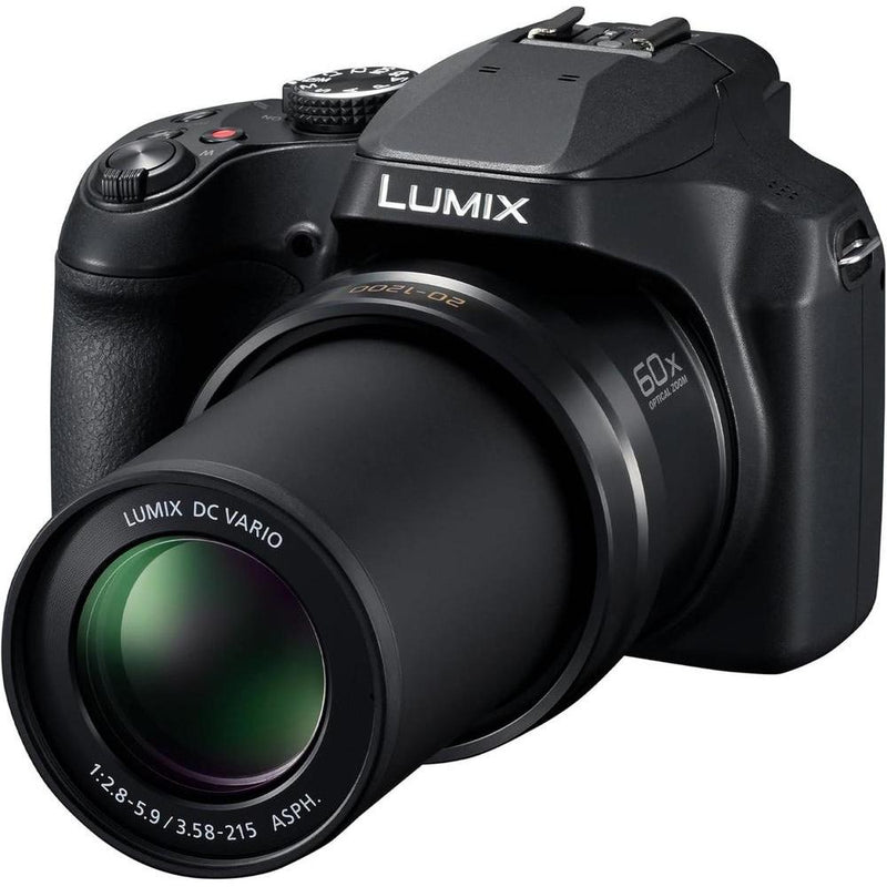 Panasonic LUMIX FZ80D Cámara compacta con zoom óptico 60x, video 4K y estabilizador de imagen óptica de potencia