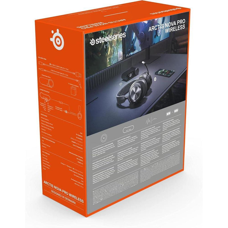 SteelSeries Arctis Nova Pro Wireless - Auriculares Gaming Multisistema de Alta Fidelidad con Cancelación de Ruido