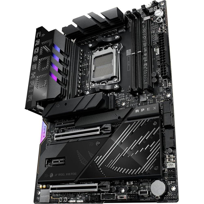ASUS ROG Crosshair X870E APEX Motherboard con Advanced AI, DDR5, Wi-Fi 7, DIMM.2, PCIe 5.0 y USB4 para alto rendimiento