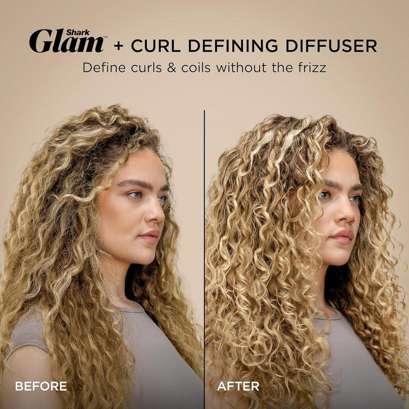 Shark Glam Ceramic: Sistema de peinado y secado con alisador y brillo de aire, ideal para cabello rizado y enrollado
