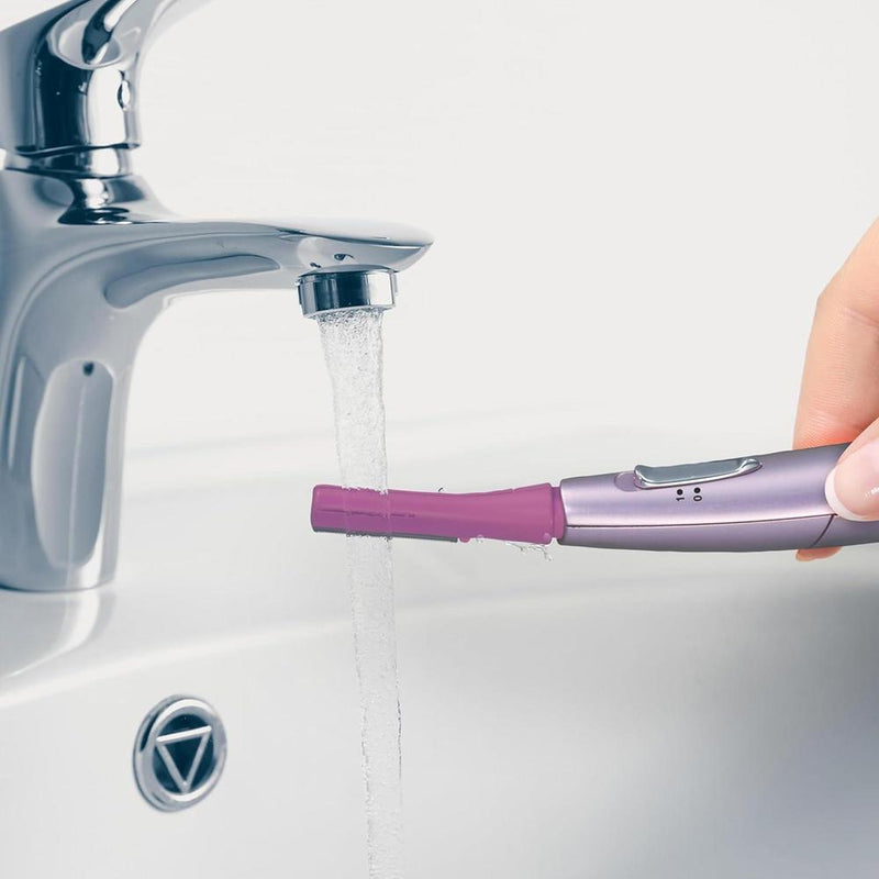 Panasonic Removedor de vello facial para mujer con cabezal pivotante y accesorios de cejas