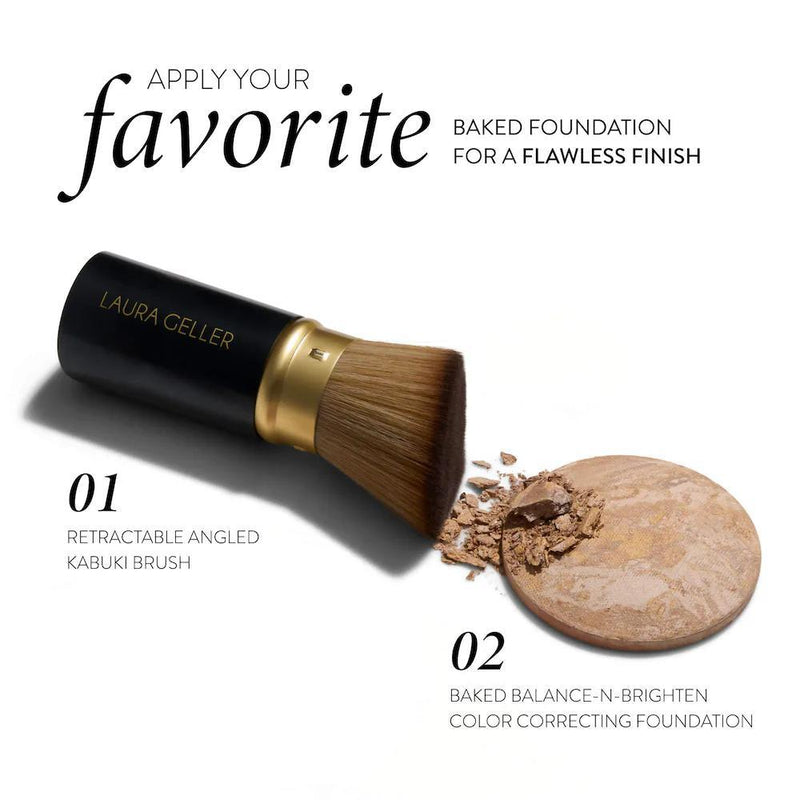 Balance and Brighten Base en Polvo Compacta Correctora de Color + Brocha Kabuki