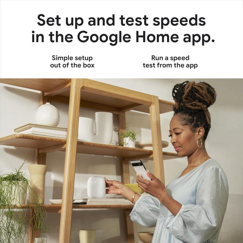 Google Nest WiFi Pro - Sistema confiable de Wi-Fi para el hogar con velocidad rápida y cobertura para toda la casa