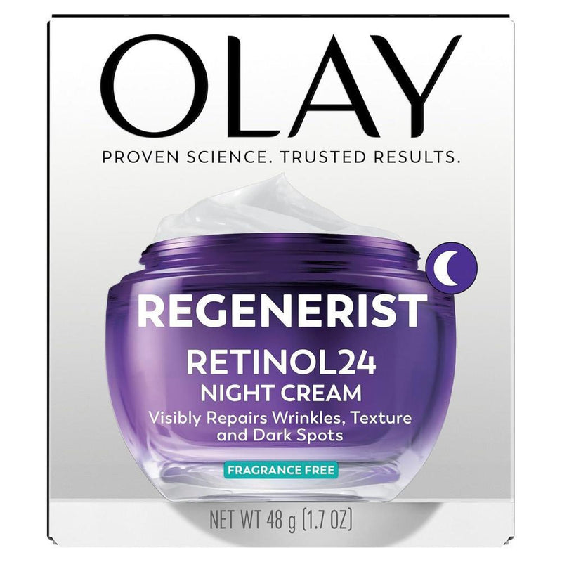 Olay Crema De Noche De Retinol Para Mujeres Hidratante Antiarrugas Sin Fragancia No Grasa 50.3ml