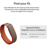 Google Fitbit Air Edición Especial Stephen Curry con seguimiento de actividad, ritmo cardíaco y sueño, coaching AI