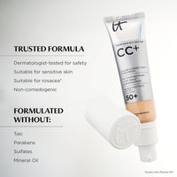 IT Cosmetics CC+ Cream: Base de Cobertura Completa con SPF 50+ y Suero Hidratante Antienvejecimiento