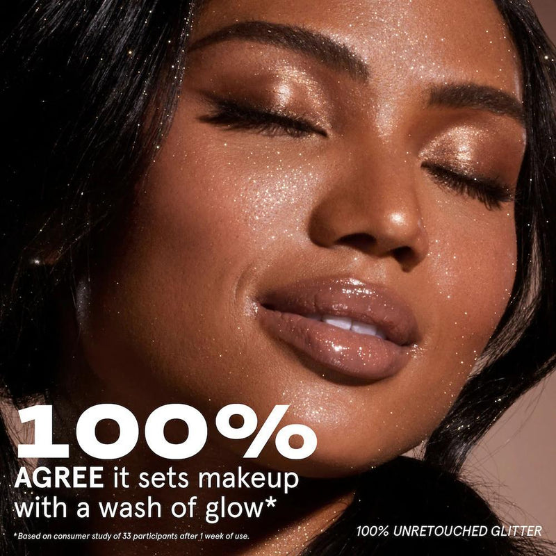 On 'Til Dawn Spray Fijador con Glitter Resistente al Agua - Brown Sugar