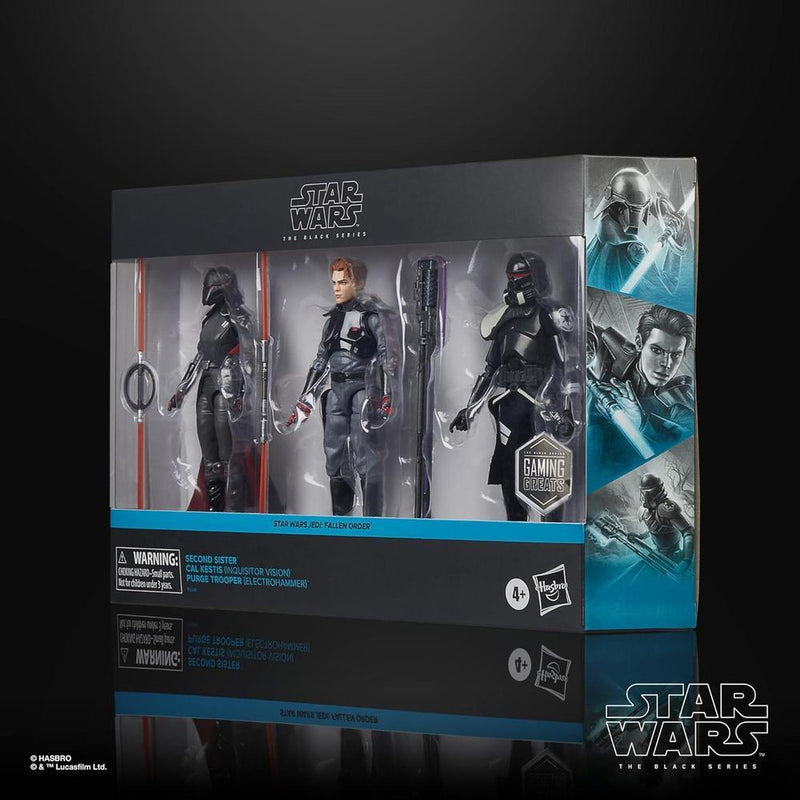 STAR WARS The Black Series Gaming Greats Second Sister, Cal Kestis y Purge Trooper, exclusivo de Amazon