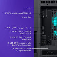 Alienware Aurora ACT1250, Intel Core Ultra 7, 32GB RAM, 1TB SSD, NVIDIA RTX 5070, Windows 11 Home, PSU Platinum, Panel Claro