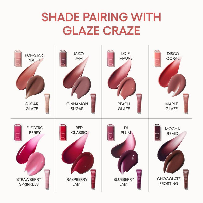 LANEIGE Tinte labial JuicePop: tinte ligero hidratante con color jugoso edificable y brillo nutritivo por 12 horas