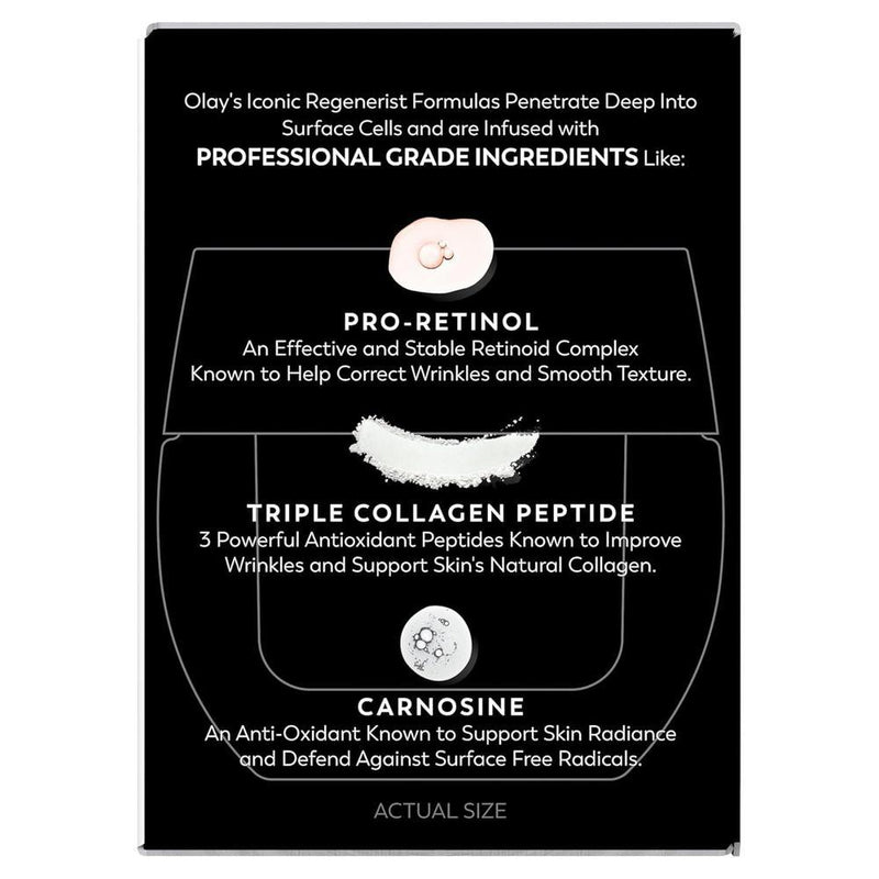 Olay Crema De Noche De Retinol Para Mujeres Hidratante Antiarrugas Sin Fragancia No Grasa 50.3ml