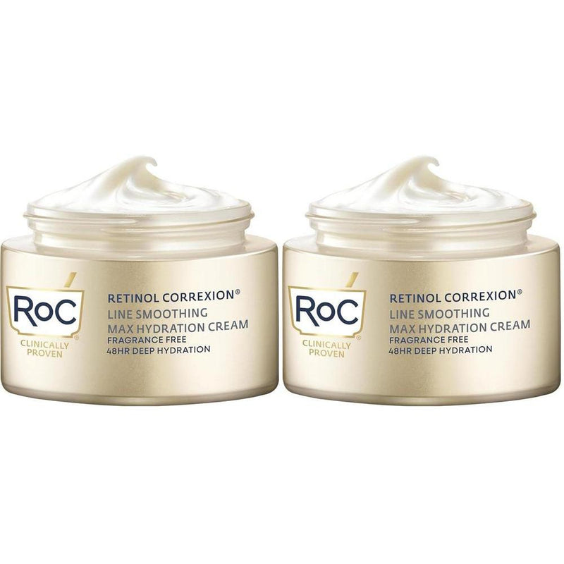 RoC Hidratante Facial Antienvejecimiento con Retinol y Ácido Hialurónico para Líneas Finas, Manchas Oscuras y Cicatrices