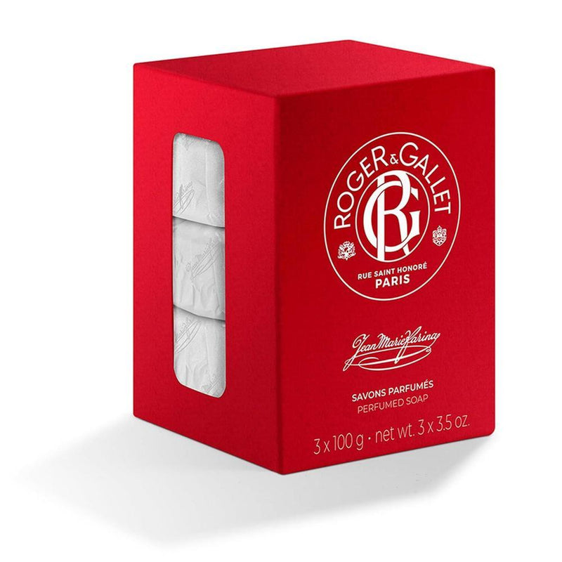 ROGER & GALLET Barra de jabón perfumada - Jabón de limpieza suave francés con fragancia cítrica y 99% ingredientes naturales
