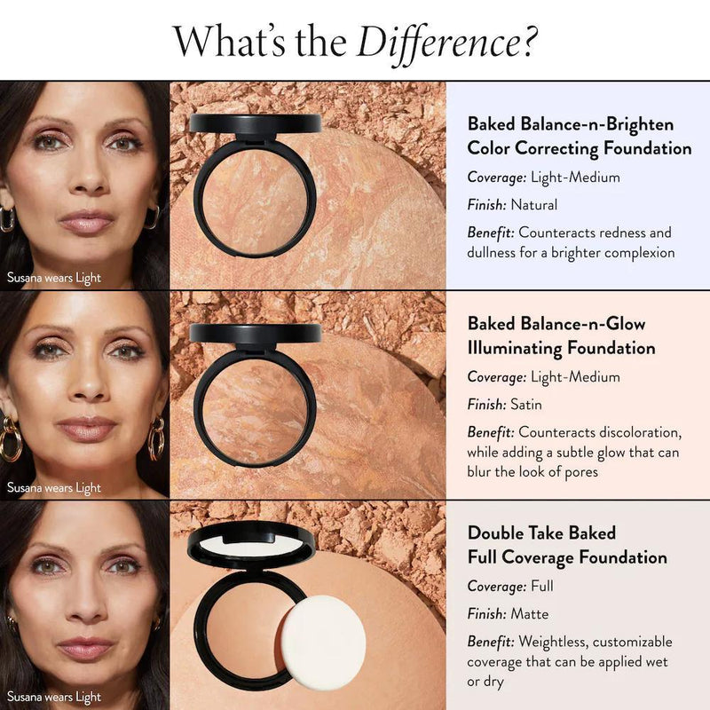 Balance and Brighten Base en Polvo Compacta Correctora de Color + Brocha Kabuki