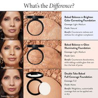Balance and Brighten Base en Polvo Compacta Correctora de Color + Brocha Kabuki