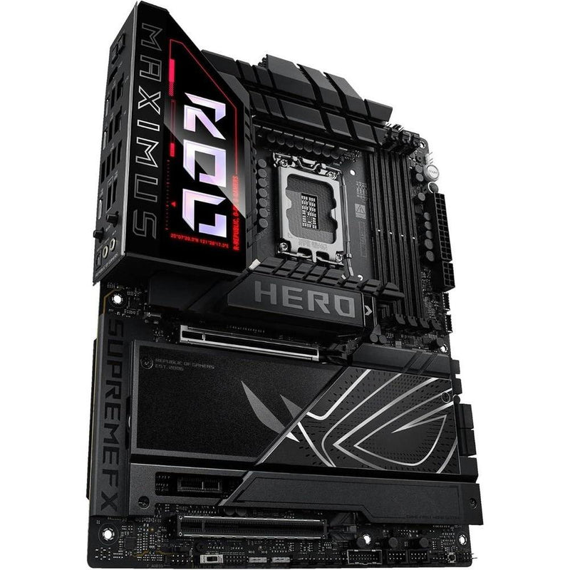 ASUS ROG Maximus Z890 Hero Placa base Intel Z890 LGA 1851, Intel avanzada lista para PC, 22+2+1+2 etapas, DDR5, WiFi 7, 3X PCIe 5.0 M.2