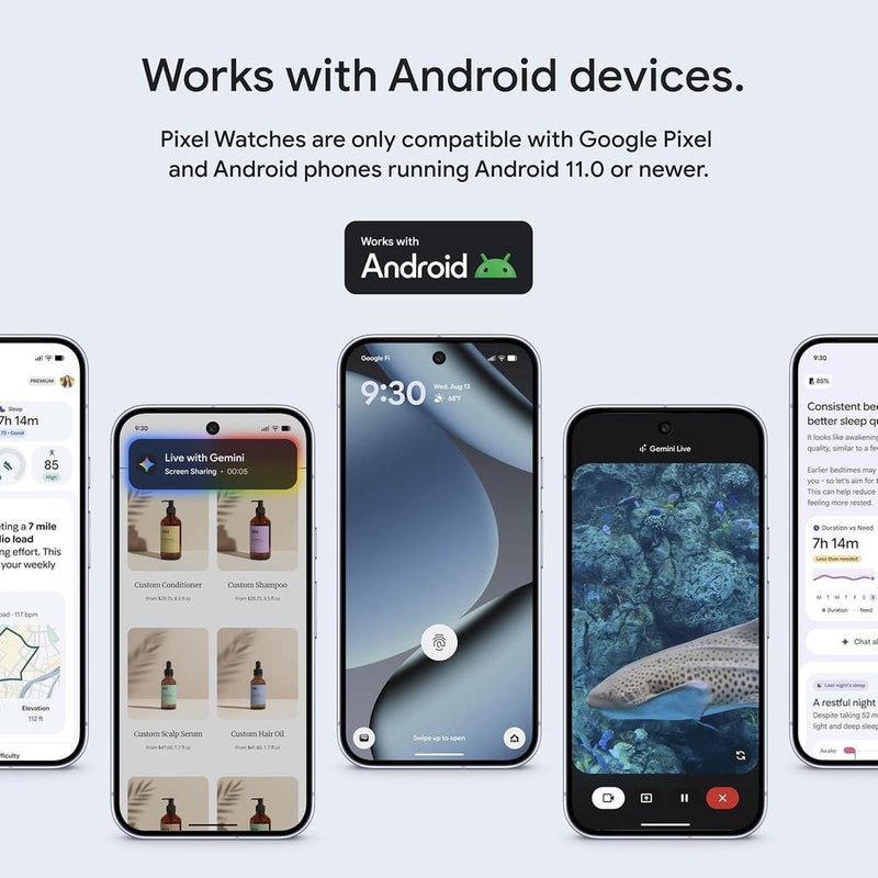Google Pixel Watch 4 Smartwatch Android Con Detección De Ritmo Cardíaco Y Rastreo Del Sueño, Banda Porcelana