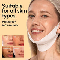 Máscara de elevación MAREE V Line con oro de 24k, colágeno profundo para mujeres, reafirma cuello y mandíbula con retinol y ácido hialurónico