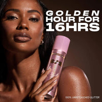 On 'Til Dawn Spray Fijador con Glitter Resistente al Agua - Brown Sugar