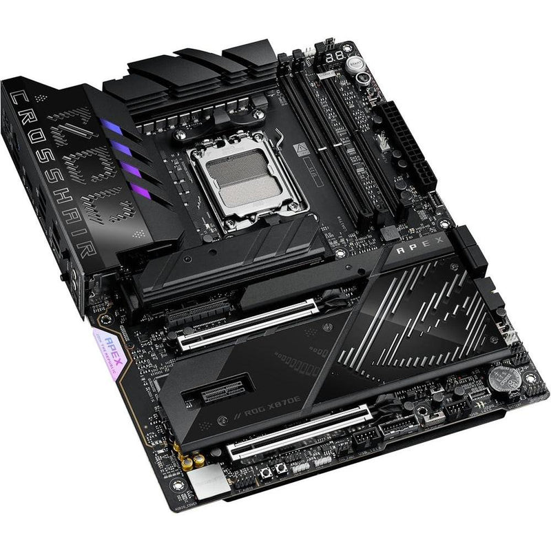 ASUS ROG Crosshair X870E APEX Motherboard con Advanced AI, DDR5, Wi-Fi 7, DIMM.2, PCIe 5.0 y USB4 para alto rendimiento