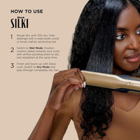 Shark Glam Ceramic: Sistema de peinado y secado con alisador y brillo de aire, ideal para cabello rizado y enrollado