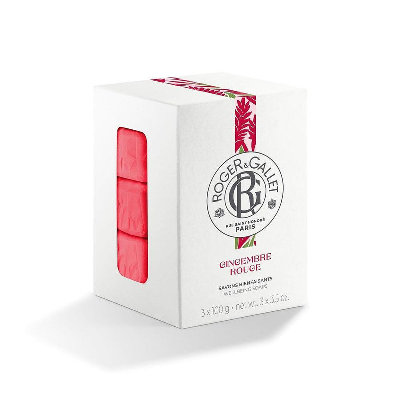 Jabón perfumado Roger & Gallet, limpieza suave y fragancia cítrica, 99% ingredientes naturales, paquete de 3