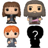 Funko Bitty Pop! Mini coleccionables de Harry Potter, paquete de 4 – Hermione, Hagrid, Ron y figura de persecución misteriosa