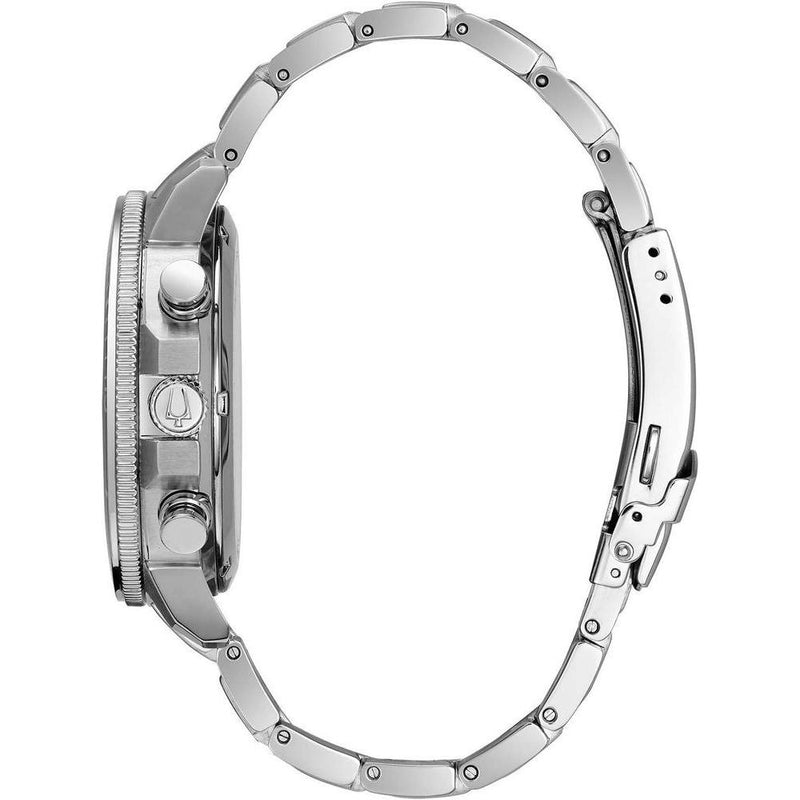 Bulova Marine Star Series C Reloj de Cuarzo Cronógrafo para Hombre con Esfera Negra y Acero Inoxidable