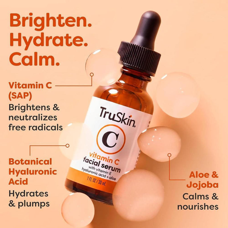 Suero Facial TruSkin Vitamina C Ácido Hialurónico Vitamina E 30ml
