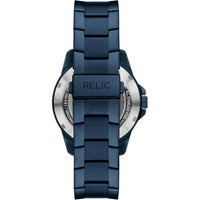 RELIC by Fossil, reloj masculino automático, esfera esqueleto azul, acero inoxidable, resistente al agua hasta 50 metros