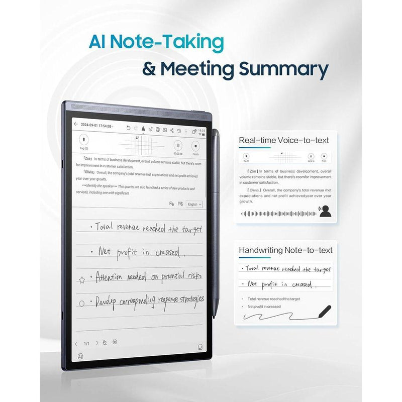 AINOTE Air 2, tableta de papel de escritura con IA, cuaderno digital con bolígrafo y transcripción de voz a texto