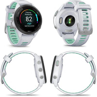 Garmin Forerunner 265S Music GPS Smartwatch Pantalla AMOLED Auriculares 42mm Blanco Piedra